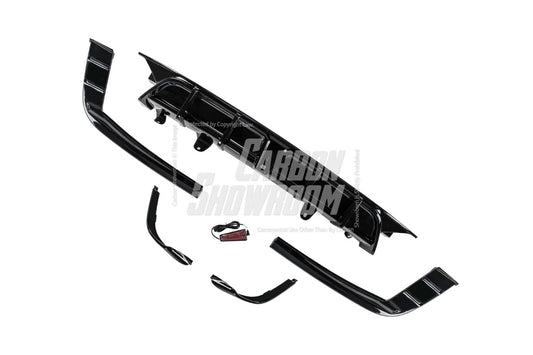 Honda Accord 10th 10.5th Gen 2018-2022 with Aftermarket Parts - V2 Style Rear Diffuser & Rear Canards PP from Yofer USA