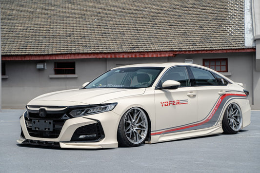 Honda Accord 10th Gen Pre-facelift 2018-2020 with Aftermarket Parts - Front Bumper PP from Yofer USA