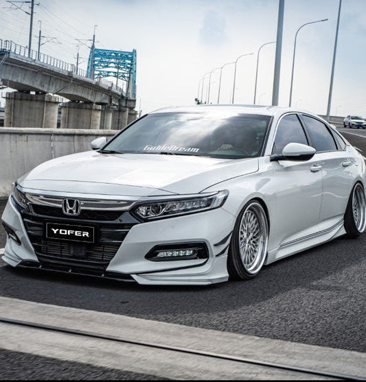 Honda Accord 10th Gen Pre-facelift 2018 2019 2020 with Aftermarket Parts - Package C PP Polypropylene & ABS from Yofer USA