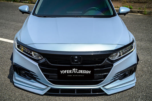 Honda Accord 10th 10.5th Gen 2018-2022 with Aftermarket Parts - Front Bumper Canards ABS from Yofer USA