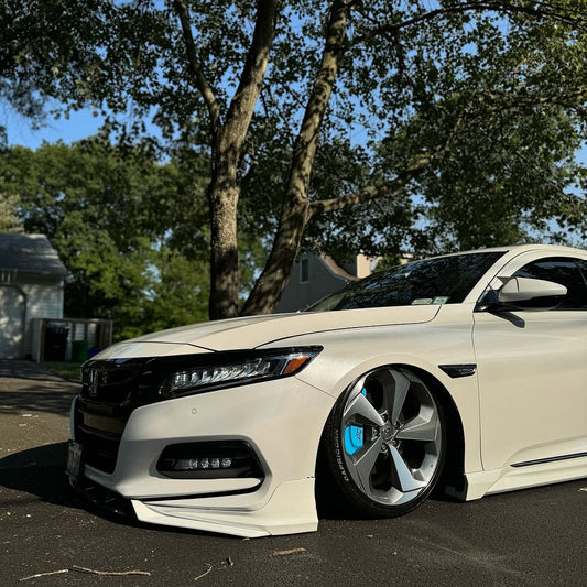 Honda Accord 10th Gen Pre-facelift 2018-2020 with Aftermarket Parts - Front Lip PP from Yofer USA