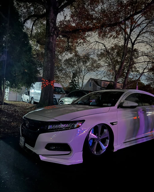 Honda Accord 10th Gen Pre-facelift 2018-2020 with Aftermarket Parts - Front Lip PP from Yofer USA