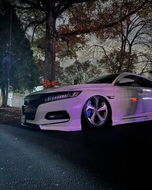 Honda Accord 10th Gen Pre-facelift 2018-2020 with Aftermarket Parts - Front Lip PP from Yofer USA