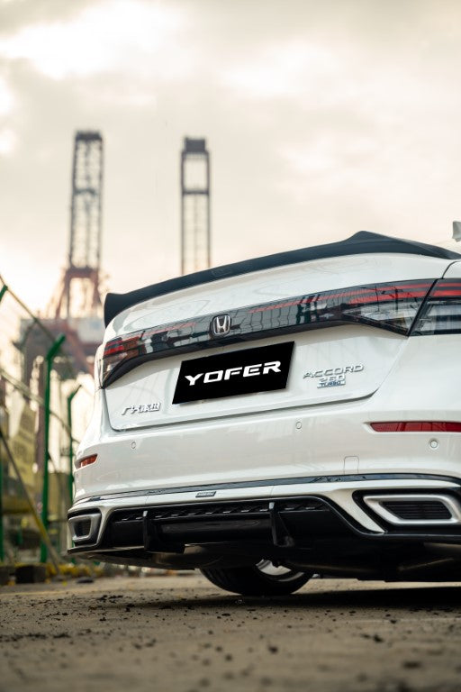 Honda Accord 11th Gen CY1 CY2 2023 2024 with Aftermarket Parts - Rear Lip Spoiler ABS from Yofer USA