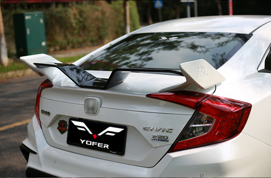 Honda Civic 10th Gen FC1 FC2 FC5 FC6 2016 2017 2018 2019 2020 2021 Sedan with Aftermarket Parts - Package A PP Polypropylene & ABS from Yofer USA