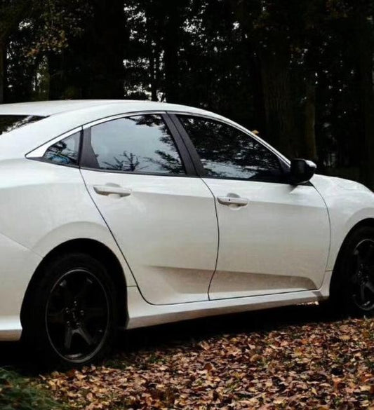 Honda Civic 10th Gen FC1 FC2 FC5 FC6 2016-2021 & Civic 10th Gen FK7 2017-2021 with Aftermarket Parts - Side Skirts PP from Yofer USA