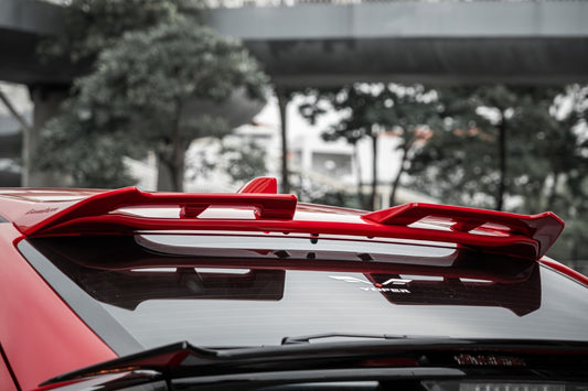 Honda Civic 10th Gen FK7 2017-2021 with Aftermarket Parts - Rear Roof Spoiler ABS from Yofer USA