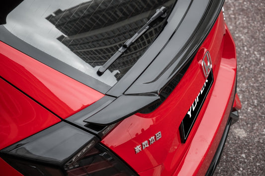 Honda Civic 10th Gen FK7 FK8 2017-2021 with Aftermarket Parts - Rear Spoiler ABS from Yofer USA