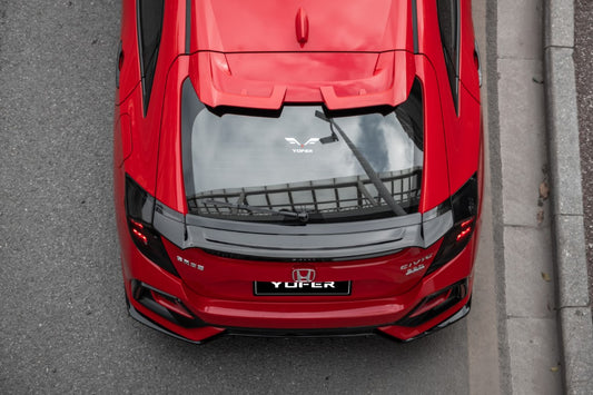 Honda Civic 10th Gen FK7 FK8 2017-2021 with Aftermarket Parts - Rear Spoiler ABS from Yofer USA