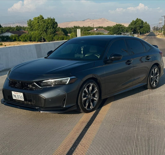 Honda Civic 11.5th Gen FE1 FE2 FE4 2025-ON Facelift with Aftermarket Parts - Front Lip PP Polypropylene from Yofer USA