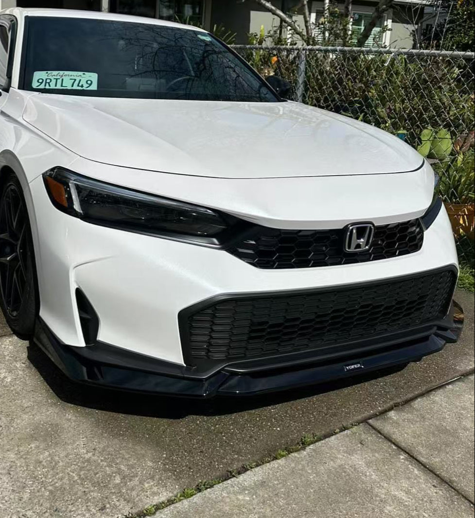 For 2025 Up Honda Civic 11th Gen Yofer Glossy Black Front Bumper Lip For 2025 Up Honda Civic 11th Gen Yofer Glossy Black Front Bumper Lip