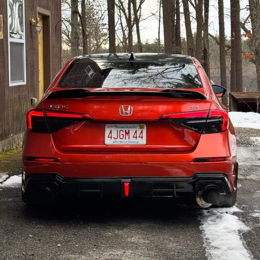Honda Civic 11th Gen FE1 FE2 FE4 2022-ON with Aftermarket Parts - Rear Diffuser & Canards PP from Yofer USA