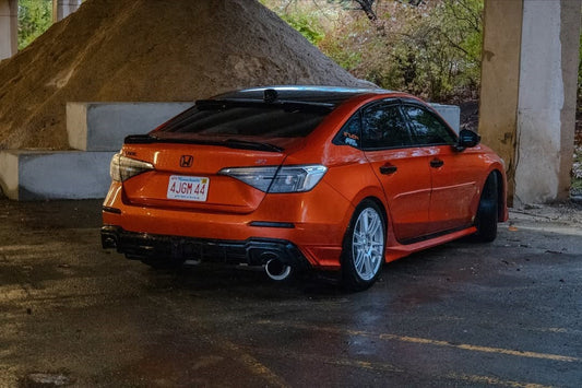 Honda Civic 11th Gen FE1 FE2 FE4 2022-ON with Aftermarket Parts - Rear Diffuser & Canards PP from Yofer USA