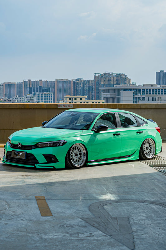 Honda Civic 11th Gen FE1 FE2 FE4 2022-ON Sedan with Aftermarket Parts - Package A PP Polypropylene & ABS from Yofer USA
