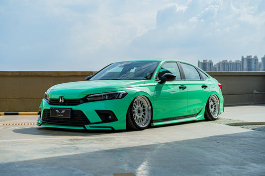 Honda Civic 11th Gen FE1 FE2 FE4 2022-ON Sedan with Aftermarket Parts - Package A PP Polypropylene & ABS from Yofer USA