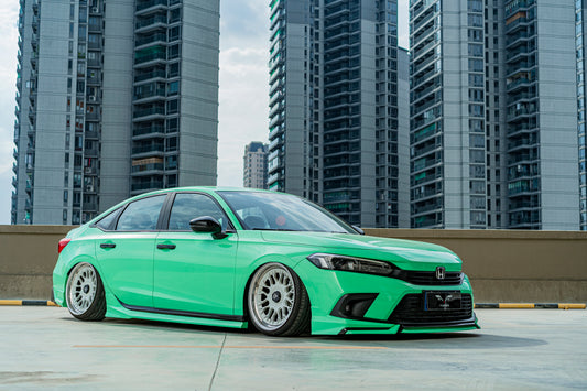 Honda Civic 11th Gen FE1 FE2 FE4 2022-ON Sedan with Aftermarket Parts - Package A PP Polypropylene & ABS from Yofer USA