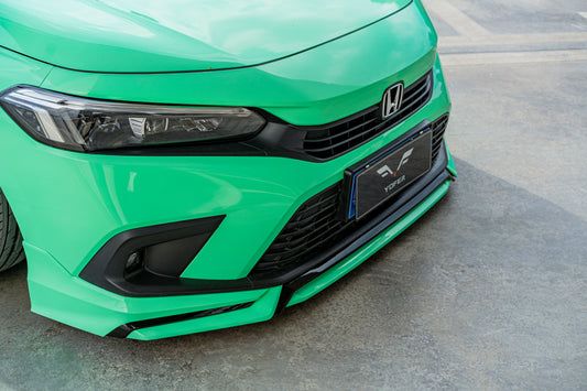 Honda Civic 11th Gen FE1 FE2 FE4 2022-ON & Civic 11th Gen FL1 FL2 FL4 2022-ON with Aftermarket Parts - V1 Style Front Lip Spliter PP from Yofer USA