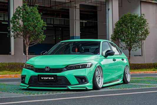 Honda Civic 11th Gen FE1 FE2 FE4 2022-ON Sedan with Aftermarket Parts - Package A PP Polypropylene & ABS from Yofer USA