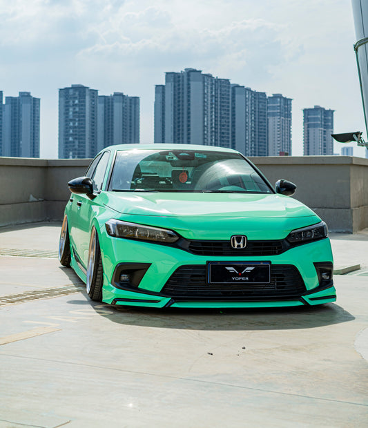 Honda Civic 11th Gen FE1 FE2 FE4 2022-ON Sedan with Aftermarket Parts - Package A PP Polypropylene & ABS from Yofer USA