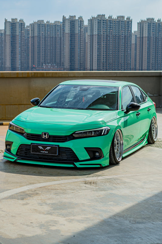 Honda Civic 11th Gen FE1 FE2 FE4 2022-ON Sedan with Aftermarket Parts - Package A PP Polypropylene & ABS from Yofer USA