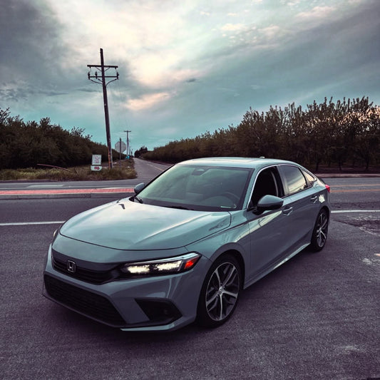 Honda Civic 11th Gen FE1 FE2 FE4 2022-ON & Civic 11th Gen FL1 FL2 FL4 2022-ON with Aftermarket Parts - V1 Style Front Lip Spliter PP from Yofer USA