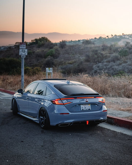 Honda Civic 11th Gen FL1 FL2 FL4 2022-ON with Aftermarket Parts - Rear Diffuser PP from Yofer USA