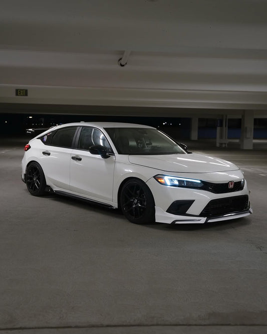 Honda Civic 11th Gen FE1 FE2 FE4 2022 2023 2024 & Civic 11th Gen FL1 FL2 FL4 2022 2023 2024 with Aftermarket Parts - V1 Front Lip Splitter PP from Yofer USA