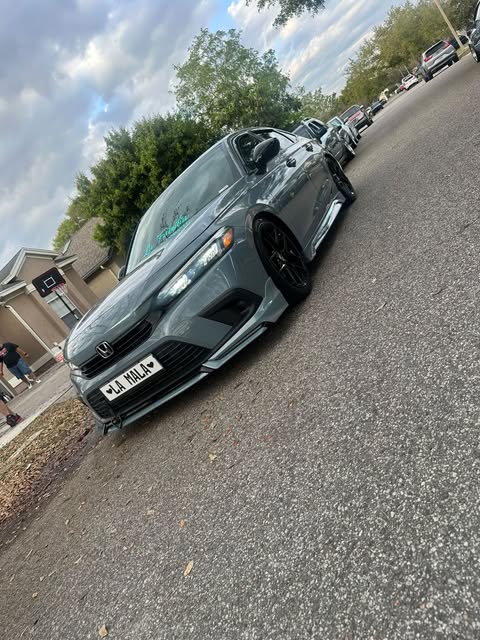 Honda Civic 11th Gen FE1 FE2 FE4 2022-ON & Civic 11th Gen FL1 FL2 FL4 2022-ON with Aftermarket Parts - V1 Style Front Lip Spliter PP from Yofer USA