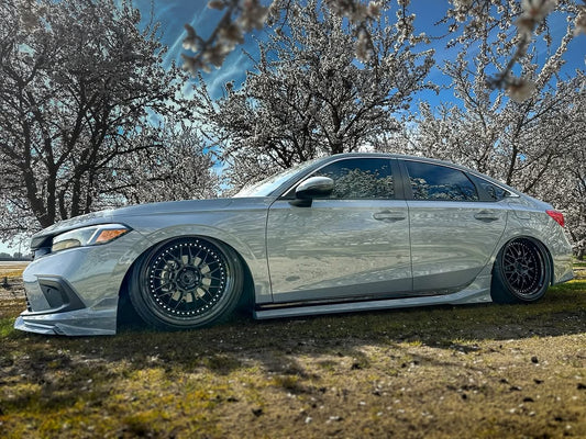 Honda Civic 11th Gen FE1 FE2 FE4 2022-ON & Civic 11th Gen FL1 FL2 FL4 2022-ON with Aftermarket Parts - Side Skirts PP from Yofer USA