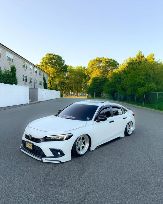 Honda Civic 11th Gen FE1 FE2 FE4 2022-ON & Civic 11th Gen FL1 FL2 FL4 2022-ON with Aftermarket Parts - V1 Style Front Lip Spliter PP from Yofer USA