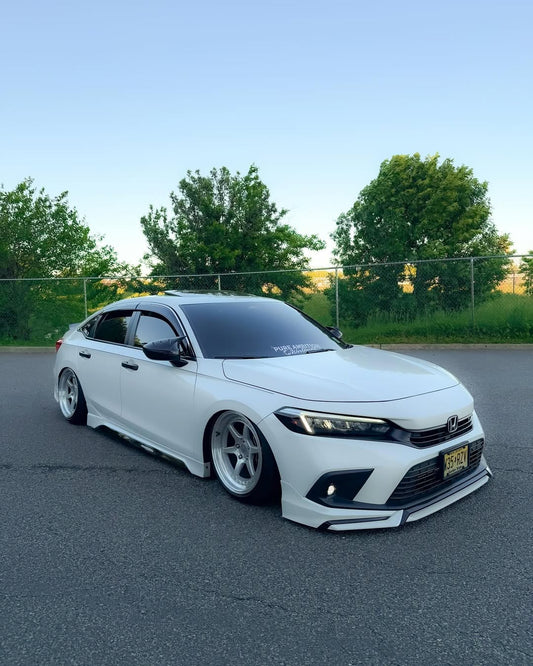 Honda Civic 11th Gen FE1 FE2 FE4 2022-ON & Civic 11th Gen FL1 FL2 FL4 2022-ON with Aftermarket Parts - V1 Style Front Lip Spliter PP from Yofer USA