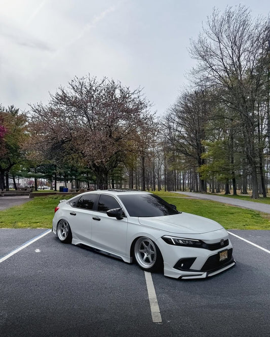 Honda Civic 11th Gen FE1 FE2 FE4 2022-ON & Civic 11th Gen FL1 FL2 FL4 2022-ON with Aftermarket Parts - V1 Style Front Lip Spliter PP from Yofer USA