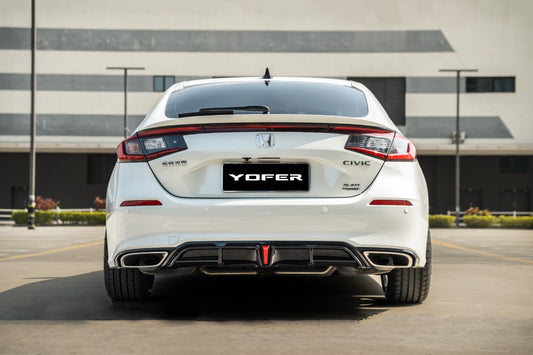 Honda Civic 11th Gen FL1 FL2 FL4 2022-ON with Aftermarket Parts - Rear Diffuser PP from Yofer USA
