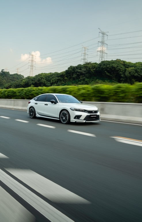 Honda Civic 11th Gen FL1 FL2 FL4 2022-ON Hatchback with Aftermarket Parts - Package A PP Polypropylene from Yofer USA