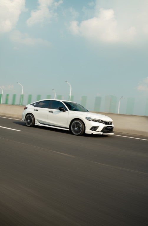 Honda Civic 11th Gen FL1 FL2 FL4 2022-ON Hatchback with Aftermarket Parts - Package A PP Polypropylene from Yofer USA