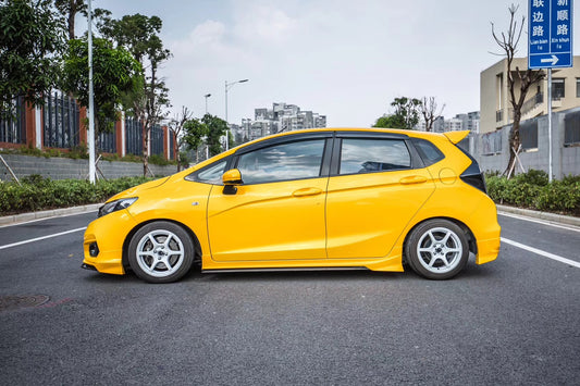 Honda Fit 3rd Gen GK3 GK4 GK5 GK6 GK7 GH7 GP5 GP6 2018 2019 2020 with Aftermarket Parts - Side Skirts PP from Yofer USA