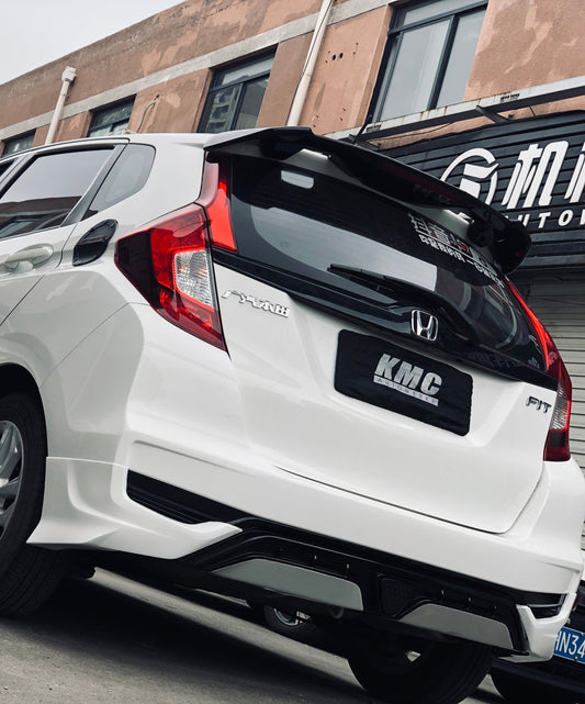 Honda Fit 3rd Gen GK3 GK4 GK5 GK6 GK7 GH7 GP5 GP6 2018 2019 2020 with Aftermarket Parts - Rear Roof Spoiler ABS from Yofer USA