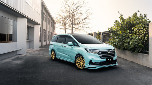 Honda Odyssey EX/EX-L/LX/Sport/Touring/Elite 2021-2024 with Aftermarket Parts - Front Lip PP from Yofer USA