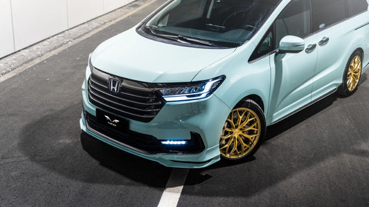 Honda Odyssey EX/EX-L/LX/Sport/Touring/Elite 2021-2024 with Aftermarket Parts - Front Lip PP from Yofer USA