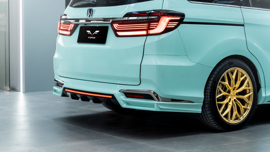 Honda Odyssey EX/EX-L/LX/Sport/Touring/Elite 2021-2024 with Aftermarket Parts - Rear Diffuser PP from Yofer USA