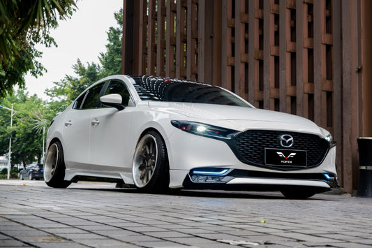 Mazda3 4th Gen BP 2019-ON with Aftermarket Parts - Full Body Kit PP Polypropylene & ABS from Yofer USA
