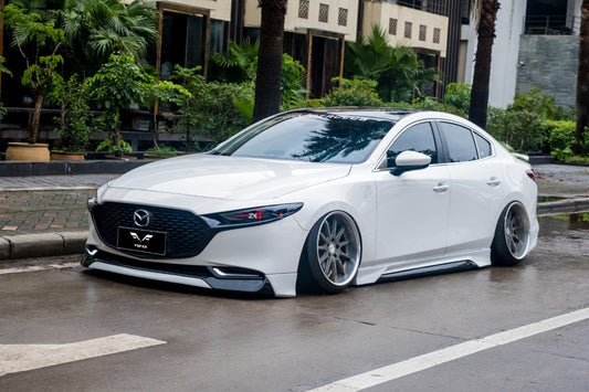 Mazda Mazda3 4th Gen BP 2019-ON with Aftermarket Parts - Front Lip Splitter PP from Yofer USA