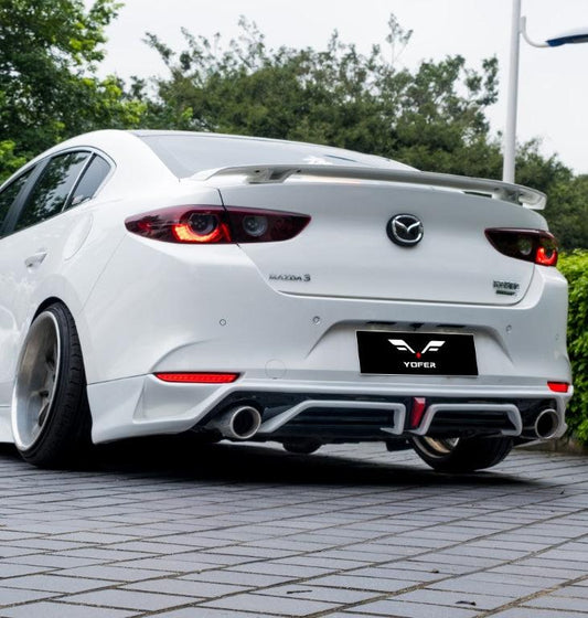 Mazda Mazda3 4th Gen BP 2019-ON with Aftermarket Parts - Rear Spoiler ABS from Yofer USA