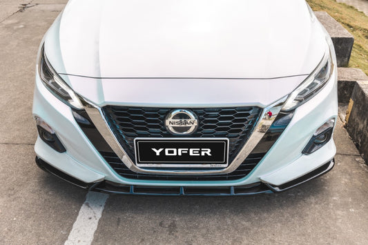 Nissan Altima L34 2019-2022 with Aftermarket Parts - Front Lip Splitter PP from Yofer USA