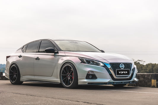 Nissan Altima L34 2019-2022 with Aftermarket Parts - Front Lip Splitter PP from Yofer USA