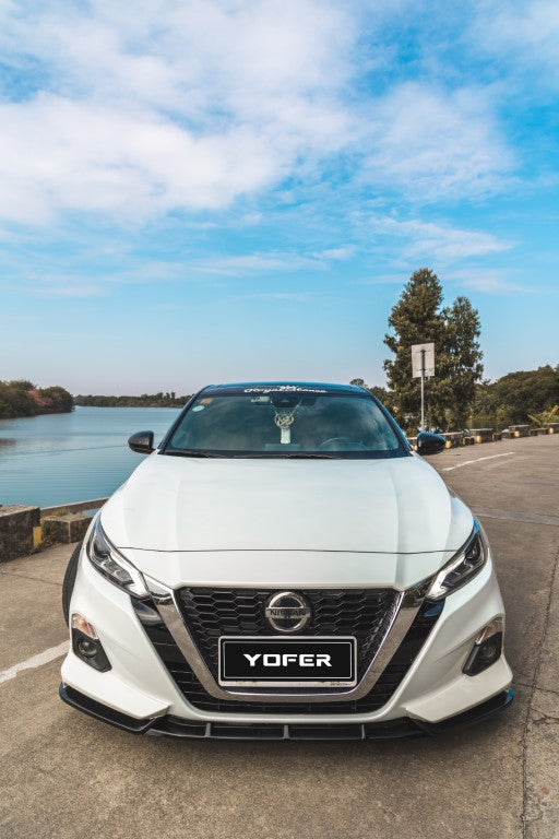 Nissan Altima L34 2019-2022 with Aftermarket Parts - Front Lip Splitter PP from Yofer USA