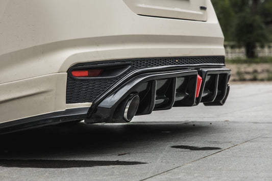 Nissan Altima L34 2019 2020 2021 2022 with Aftermarket Parts - Rear Diffuser & Canards PP from Yofer USA