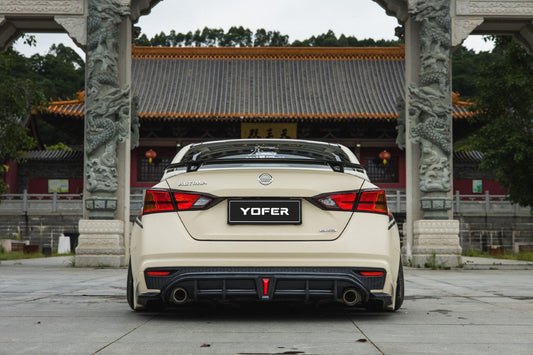 Nissan Altima L34 2019-2022 with Aftermarket Parts - Rear Spoiler PP from Yofer USA