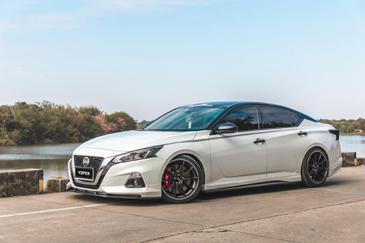 Nissan Altima L34 2019-2022 with Aftermarket Parts - Side Skirts PP from Yofer USA