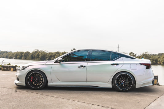 Nissan Altima L34 2019-2022 with Aftermarket Parts - Side Skirts PP from Yofer USA